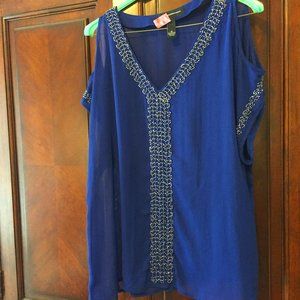 Beaded Chiffon Top